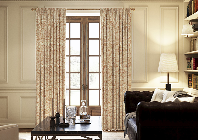 William Morris At Home Sunflower, Madder - Made to Measure Curtains - Image 3